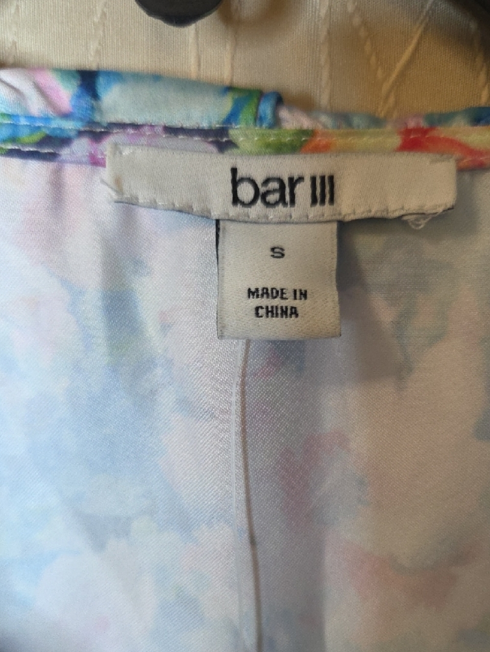Bar III Pastel Floral Dress - Blue Pink Green - Picture 2 of 6